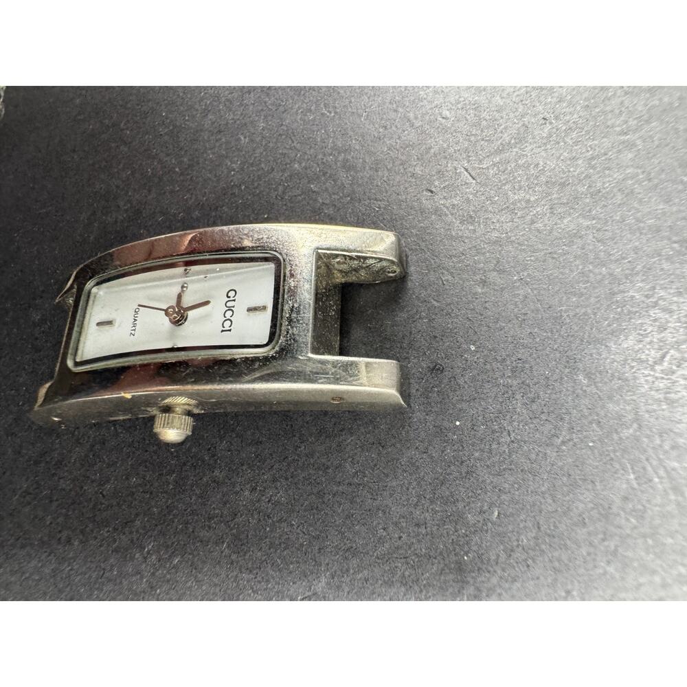 Vintage Gucci 3900L Stainless Steel Quartz Analog Ladies Watch 18.2mm No Band - Picture 4 of 9